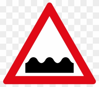 Open - Steep Descent Road Sign Clipart