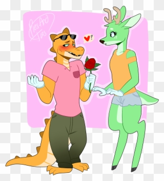 You Cannot Stop Me From Shipping My Oc's With My Friends - Toontown Deer And Crocodile Clipart