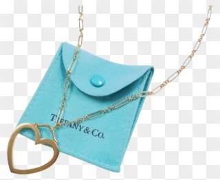 Authentic Retired Tiffany & Co 18k Gold Large Heart - Pendant Clipart