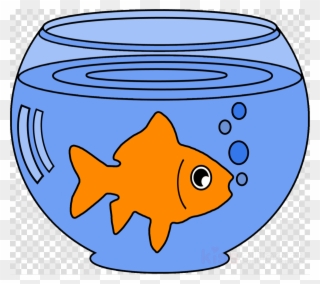 Goldfish In A Bowl Clipart - Png Download
