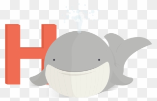 H For Hval - Whale Clipart