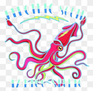 Electric Squid Tattoo Studio - Illustration Clipart
