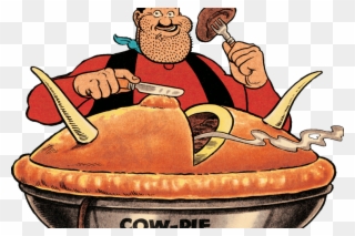 Crime Clipart Mixed Economy - Desperate Dan Eating Cow Pie - Png Download