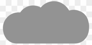 Big Gray Cloud - Grey Cloud Icon Png Clipart