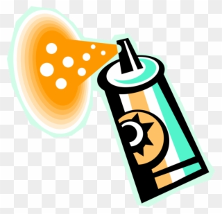 Vector Illustration Of Personal Grooming Hair Spray - Illustration Clipart