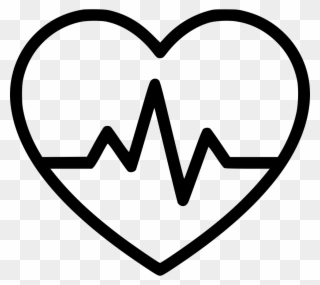Heartbeat Ol Comments - Heart Beat Clipart Black And White - Png Download