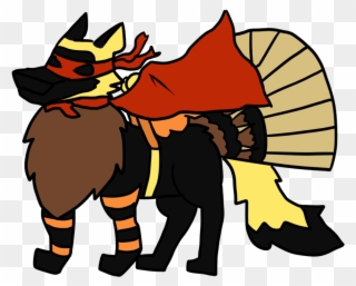 Super Turkey Clipart - Wolf Dressed As A Turkey - Png Download