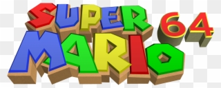 Super - Super Mario 64 Logo Png Clipart