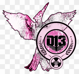 District 13 Mockingjay Pink Hungergamesgear - Fictional Universe Of The Hunger Games Clipart