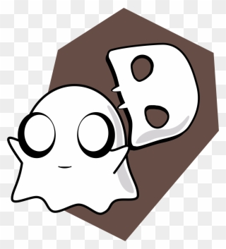 Ghost With Brown Coffin - Brown Coffin Clipart