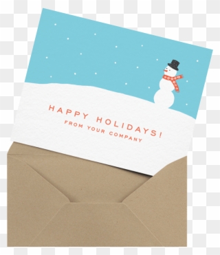 Business Holiday Cards, Mailed For You - Paper Clipart