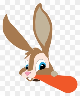 Here's The Bunny So Far He's Far From Finished, But - Cartoon Clipart