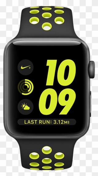 Clip Art With Transparent Background - Apple Watch Nike+ 42mm Silver Aluminum Case - Png Download