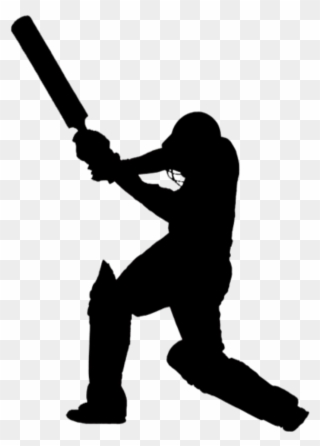 Cricket Ball Clipart Photos - Cricket Player Silhouette Vector - Png Download