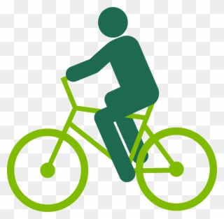 Graphic Of A Person Riding A Bike - Simple Bike Drawing Clipart