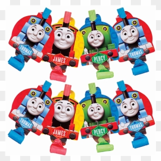 Thomas The Tank Engine Blowouts - Set Of 6 Thomas And Friends Party Hats Clipart