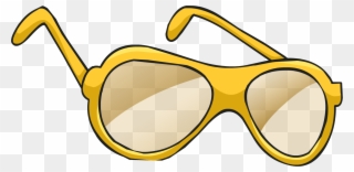Golden Shades Club Penguin Wiki Fandom Powered - Golden Glasses Club Penguin Clipart