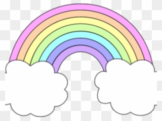Pastel Clipart Completely - Rainbow Clipart Png Black And White Transparent Png