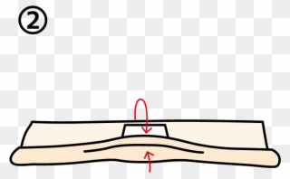 Fold The Near Side And Far Side Of The Tenugui To Cover Clipart