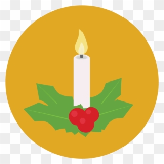The Icon Is Of A Christmas Candle Sitting In A Small - Gloucester Road Tube Station Clipart