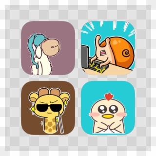 Animated Animals Sticker Pack On The App Store - Sticker Clipart
