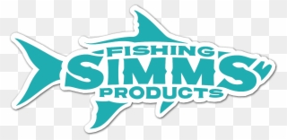 Simms Woodblock Tarpon Decal - Simms Fishing Products Clipart