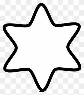 Star Of David Clipart Black And White - Png Download