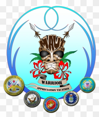 Maui Warrior Appreciation Vacation Logo - Us Navy Water Bottle White Clipart