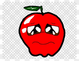 Sad Fruit Png Clipart Apple Clip Art - Record Icon Transparent Background