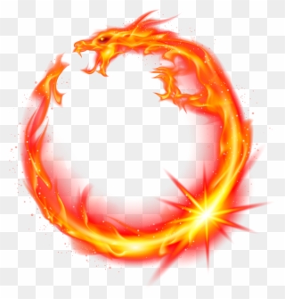 Flame Dragon Fire Red - Fire Dragon Logo Png Clipart