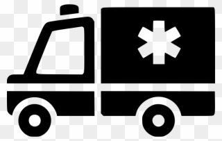 Ambulance Side View - Ambulance Icon Png Clipart