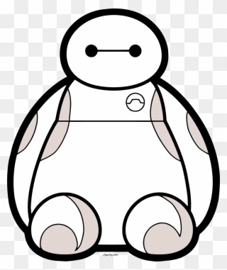 Baymax Front View Png Clipart - Big Hero 6 Transparent Png