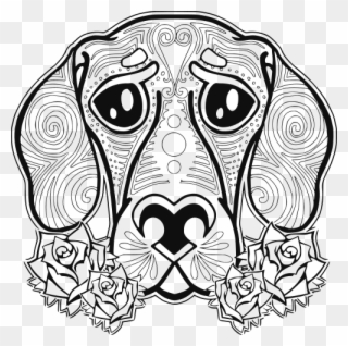 Adult Dog Coloring Sheets Clipart