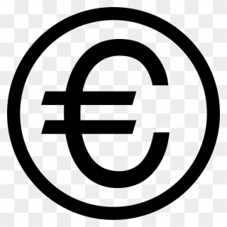 Symbol On Circle Svg - Euro Icon Png Clipart