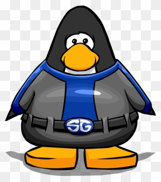Shadow Guy Costume On Player Card - Club Penguin Coffee Apron Clipart