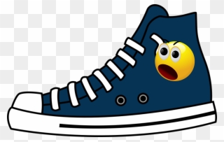 Converse High Top Chuck Taylor All Stars Sports Shoes - High Top Converse Shoe Clip Art - Png Download