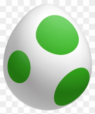 Yoshi Egg Easter Green Cute Kawaii Round Circle Baby - Yoshi Egg Png Clipart