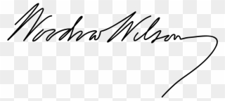 Woodrow Wilson Signature Clipart