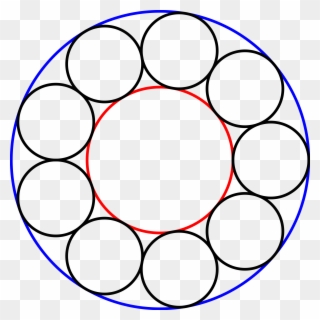Open - Circle Of 9 Circles Clipart