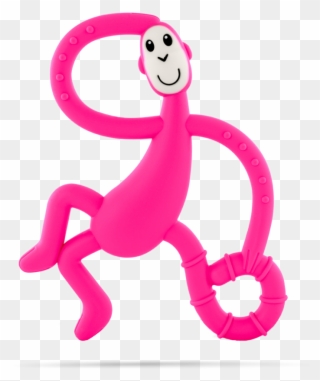 Pink Dancing Monkey Teether - Matchstick Monkey Dancing Monkey Teether Clipart