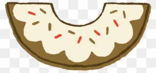 See Here Donut Clipart Transparent Background - Half Donut Png