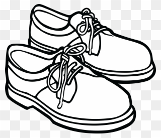 Free Clipart Of A Pair Of Mens Shoes - Clip Art Pictures Black And White Shoes - Png Download
