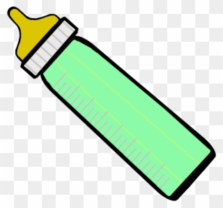 File - Babybottle - Wikimedia Commons - Cartoon Baby Bottle Green Clipart