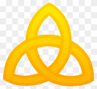Triquetra Symbol Golden Clip Art - Golden Symbol - Png Download