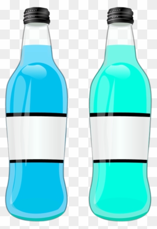 Two Bottle Bottles - Soda Pop Bottles Shower Curtain Clipart