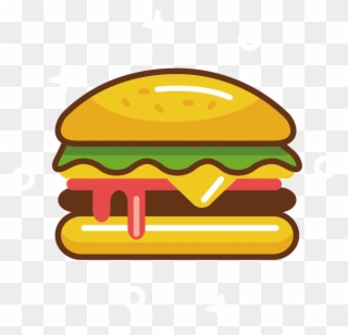 Hamburger Fast Cheeseburger Clip - Hamburguesas Animados En Png Transparent Png