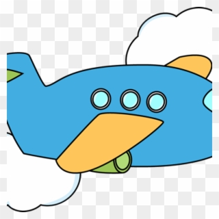 Airplane Clipart Cute Airplane Airplane Flying Through - Airplane - Png Download