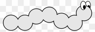 Black And White Drawing - Caterpillar Clipart Black And White - Png Download