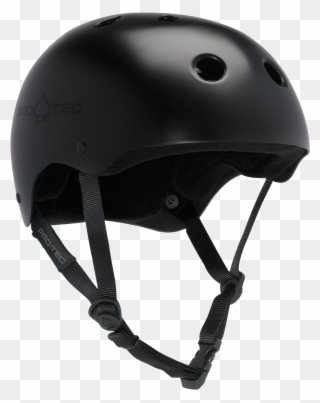 Satin Black Helmet - Skater Helmet Clipart