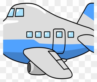Download Airplane Clipart Free - Aeroplane Cartoon Transparent Background - Png Download